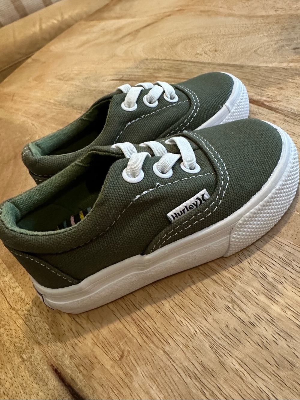 Hurley Toddler Olive Green Canvas Sneakers